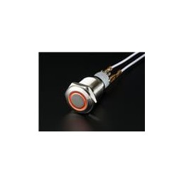 1 pcs : 559 - Adafruit Accessories Metal Pushbutton w/ Red LED ring