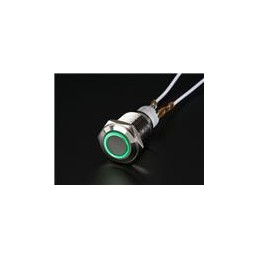 1 pcs : 560 - Adafruit Accessories Metal Pushbutton w/ Green LED ring