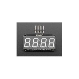 1 pcs : 5601 - Adafruit Accessories Assembled Adafruit 0.56 4-Digit 7-Segment Display - I2C Backpack - STEMMA QT - Blue
