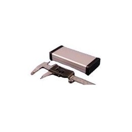 1 pcs : 1455C1202 - Enclosures, Boxes & Cases 4.8x2.2x.91'Extruded wPlasticEnds Clear