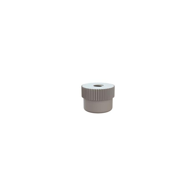 1 pcs : 08M040070TN - Screws & Fasteners Thumb Nut, Knurled, M4 X .7 Thread, 7.8mm Height, Natural, Nylon, 10.8mm OD