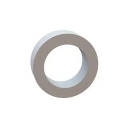 10 pcs : 17W06265 - Washers Flat Washer, .422 ID, .625 OD, .203 Thick, Natural, Nylon