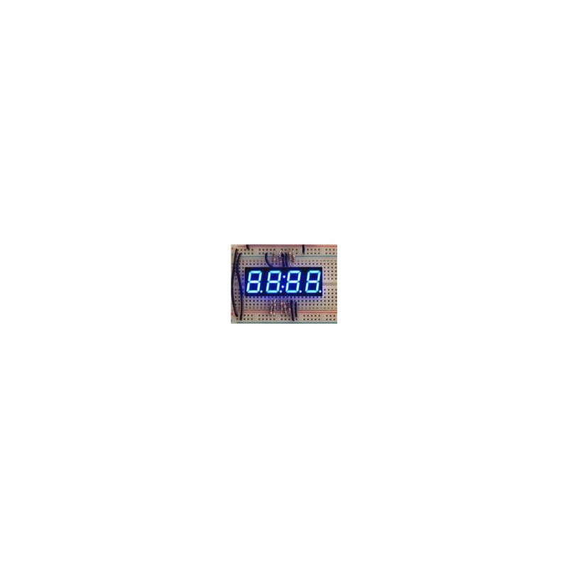 1 pcs : 812 - Adafruit Accessories Blue 7-segment Clock Display