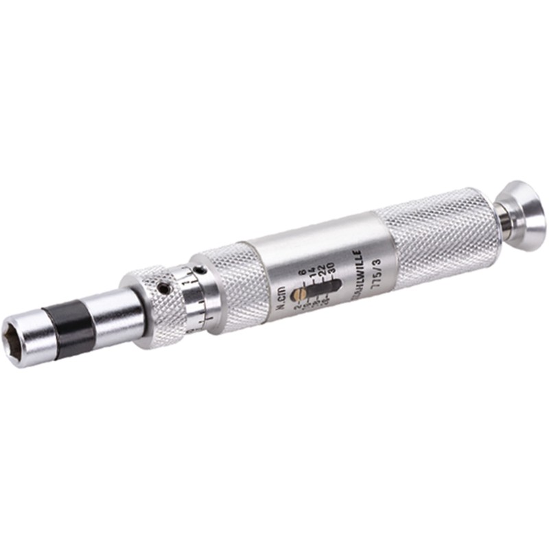 1 pcs - STAHLWILLE Calibrated Hex Torque Screwdriver, 1 - 5Nm, 1/4 in Drive, No