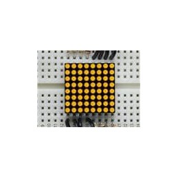 1 pcs : 860 - Adafruit Accessories Mini 8x8 Yellow LED Matrix
