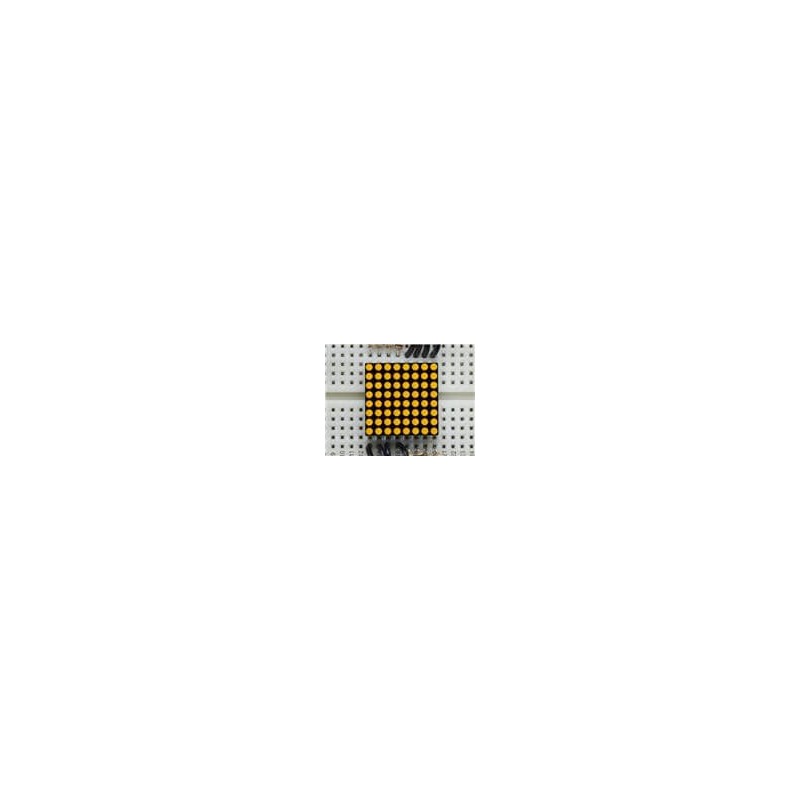 1 pcs : 860 - Adafruit Accessories Mini 8x8 Yellow LED Matrix
