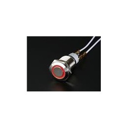 1 pcs : 916 - Adafruit Accessories Metal On/Off Switch w/ Red LED ring