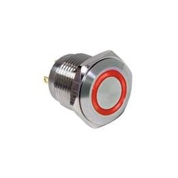 1 pcs : PV6F240SS-311 - Pushbutton Switches 2A 48VDC RED LED 16mm Off(On) SPST