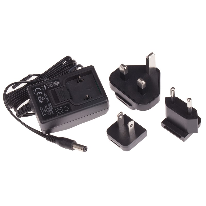 1 pcs - RS PRO 6W Plug-In AC/DC Adapter 9V dc Output, 670mA Output