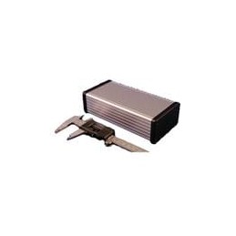 1 pcs : 1455K1602 - Enclosures, Boxes & Cases 6.3x3.1x1.7'Extruded wPlasticEnds Clear