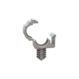 10 pcs : 23RCFB035C - Cable Mounting & Accessories Cable Clamp, Fir Tree Base, .350 Hold, .256 Hole, Natural, Nylon, .020-.203 P