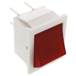 1 pcs - Arcolectric (Bulgin) Ltd Illuminated DPST, On-Off Rocker Switch Panel Mount