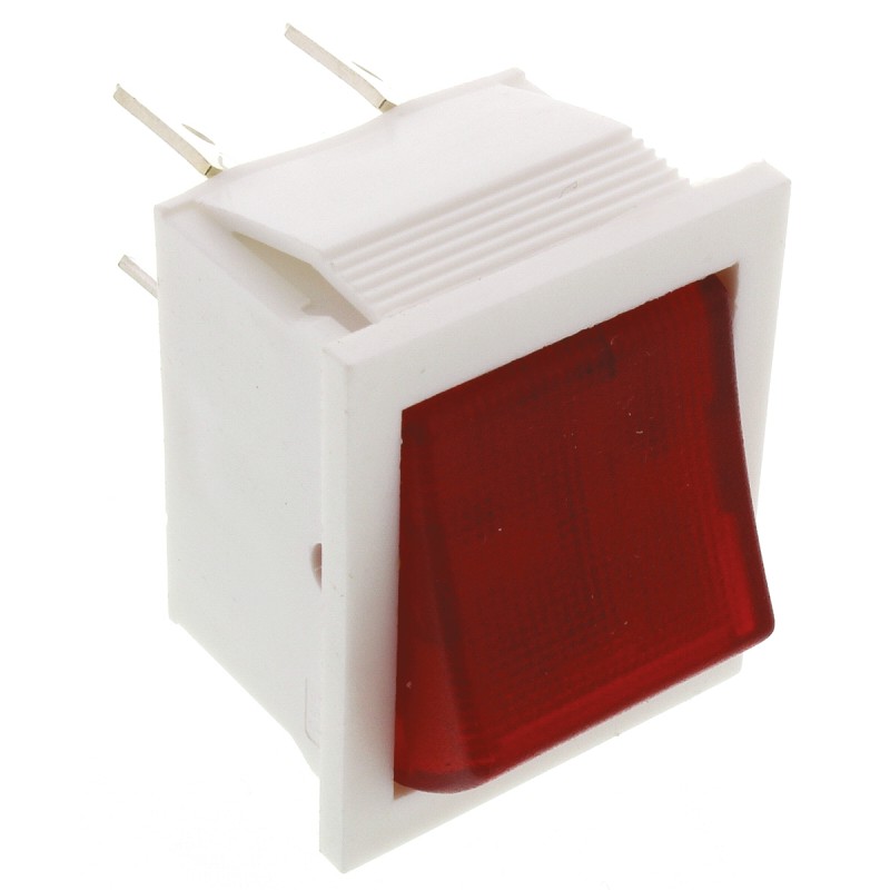 1 pcs - Arcolectric (Bulgin) Ltd Illuminated DPST, On-Off Rocker Switch Panel Mount