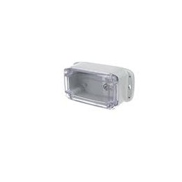 1 pcs : PU-16533-C - Electrical Enclosures IP68/NEMA 6P Plastic Enclosure, Flanges and Clear Cover (4.5 X 2.6 X 2.1 In)