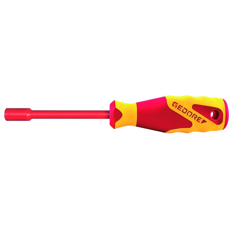 1 pcs - Gedore Hexagon Nut Driver, 5 mm Tip, VDE/1000V, 225 mm Overall