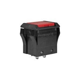 1 pcs : JPM16B-C - Pushbutton Switches SPST OFF-ON 10A TV5 RED CAP