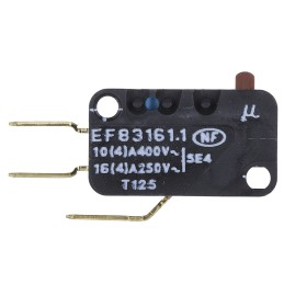 1 pcs - Crouzet Button Micro Switch, Tab Terminal, 16 A @ 250 V ac, SPDT, IP40
