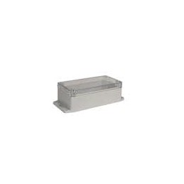 1 pcs : PN-1332-CMB - Electrical Enclosures IP65 NEMA 4X Box with Clear Cover and Mounting Brackets (6.3 X 3.2 X 2.2 In)