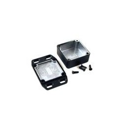 1 pcs : 1590WLLBFLBK - Enclosures, Boxes & Cases Diecast w/Flange 1.97x0.83x1.97'Black