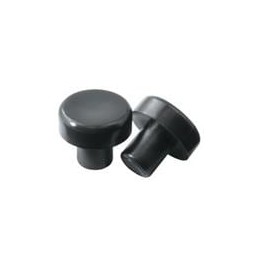 10 pcs : BFSA010A - Bumpers / Feet FLAT HEAD STEM BUMPER:LDPE BLACK, .125'DIA STEM BUMPER :