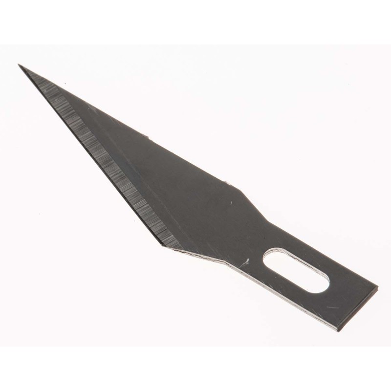 1 Pack of 5 - Weller Xcelite Fine Point Diagonal Safety Knife Blade, 5 per Package