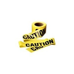 1 pcs : 301 - Labels & Industrial Warning Signs SCOTCH 301 3'X300' CAUTION TAPE