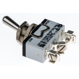 1 pcs - APEM Toggle Switch, Panel Mount, On-On, SPDT, Screw Terminal, 400V ac