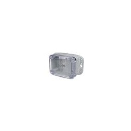 1 pcs : PU-16534-C - Electrical Enclosures IP68/NEMA 6P Plastic Enclosure, Flanges and Clear Cover (4.5 X 3.6 X 2.3 In)