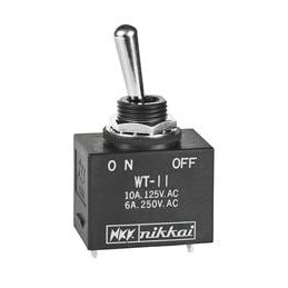 1 pcs : WT11S - Toggle Switches ON None OFF SPST Solder Lug Panel Mnt