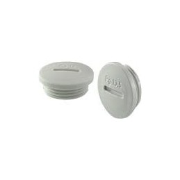 10 pcs : 52010100 - Cable Glands, Strain Reliefs & Cord Grips Pg blind plugs BL, IP 54, polyamide, light grey