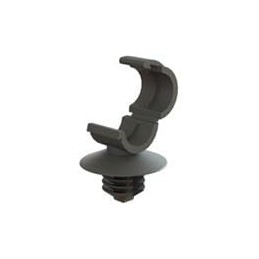 1 pcs : HLCC-2BK - Cable Mounting & Accessories Cable Clamp,Blind Hole Mount,Black, Cable Clamp,Blind Hole Mnt