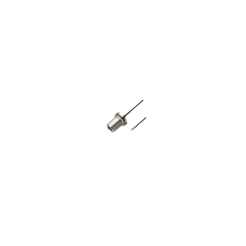 1 pcs : CAB.954 - RF Cable Assemblies CAB.954 N Type Jack with O-Ring to 300mm(11.8') 1.37mm IPEX MHFI