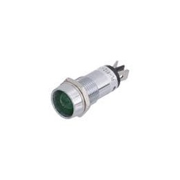 1 pcs : PL-612-G - Industrial Panel Mount Indicators / Switch Indicators PILOT LIGHT L.E.D GREEN