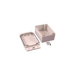 1 pcs : 1555F2F42GY - Enclosures, Boxes & Cases Watertight/Polycarb. 4.7x3.6x2.5' Flanged