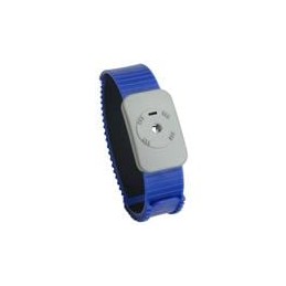 1 pcs : 4720 - Antistatic Control Products Wristband, Dual Conductor, Thermoplastic, Adjustable, Blue