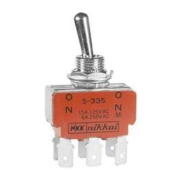 1 pcs : S335F - Toggle Switches DPST ON-(ON) QUICK CONNECT 25A