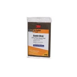 1 pcs : 7000121089 - Other Tools Scotch-Brite Hand Pad 7448, 37448, HP-HP, SiC Ultra Fine, Gray, 9 in x 6 in, 3/Pack, 10 Packs/C