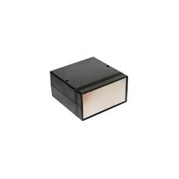 1 pcs : 1598EBK - Enclosures, Boxes & Cases FR ABS w/Alum. Ends 6.3x6.3x3.38' Black