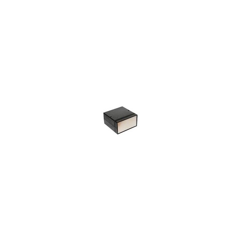 1 pcs : 1598EBK - Enclosures, Boxes & Cases FR ABS w/Alum. Ends 6.3x6.3x3.38' Black