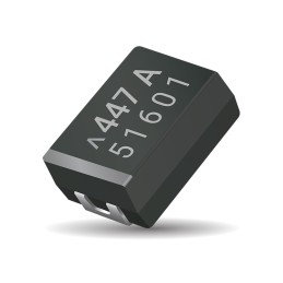 10 pcs - AVX 47μF Surface Mount Polymer Capacitor, 6.3V dc