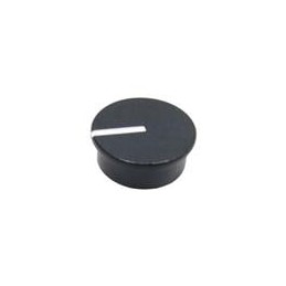 1 pcs : 450-CP186 - Knobs & Dials BLACK CAP 10.8mm