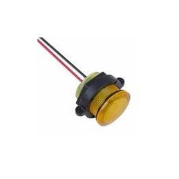 1 pcs : CNX722C400FVW - LED Panel Mount Indicators 22MM YELLOW FLEXVOLT WIRE LEADS
