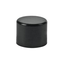 10 pcs : AT475A - Switch Bezels / Switch Caps .201' RND BLK CAP