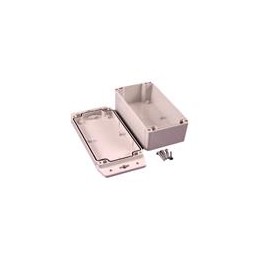 1 pcs : 1555J2F42GY - Enclosures, Boxes & Cases Watertight/Polycarb. 6.3x3.6x2.5' Flanged