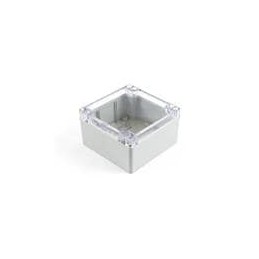 1 pcs : 1554L2GYCL - Enclosures, Boxes & Cases General Enclosure - Grey/Clear Lid - 4.1 x 4.1 x 2.3in - Polycarbonate - N4X