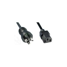 1 pcs : 233058-01 - AC Power Leads 10' BLACK/BLACK PLUG 3 X 16 AWG HOSP