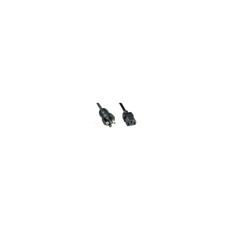 1 pcs : 233058-01 - AC Power Leads 10' BLACK/BLACK PLUG 3 X 16 AWG HOSP