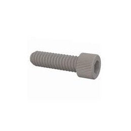 1 pcs : 3425200087 - Screws & Fasteners Hex Socket Cap Screw, 1/4-20 Thread, 7/8 Lg, Knurled, Natural, Nylon