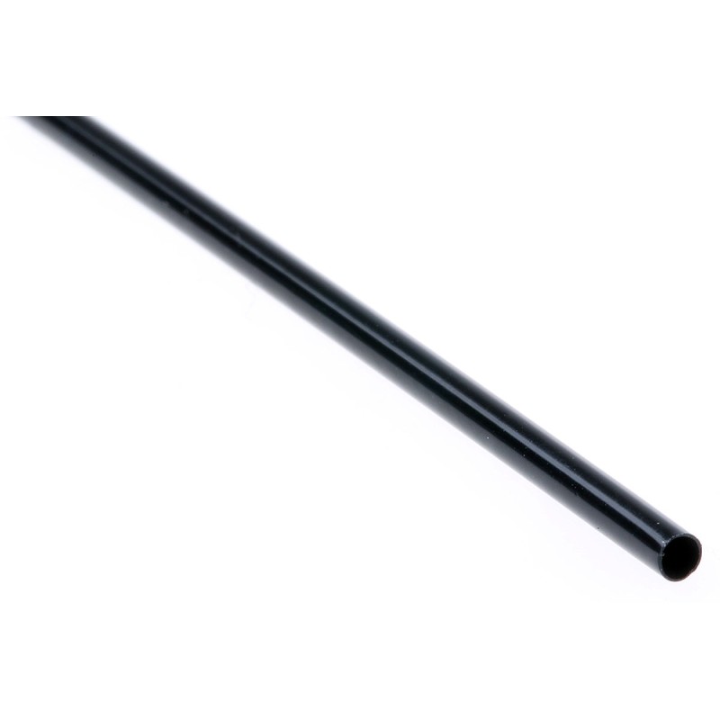 1 pcs - TE Connectivity Heat Shrink Tubing, Black 1.6mm Sleeve Dia. x 1.2m Length 2:1 Ratio, RW-175 Series