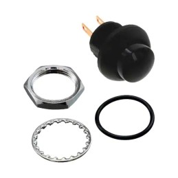 1 pcs - TE Connectivity PB6 Series Push Button Switch, (On)-Off, Panel Mount, SPST - NO, 50 V dc, 125V ac, IP68